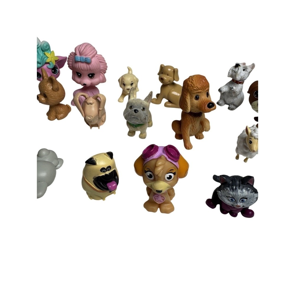 Mixed Lot 21pc Miniature‎ Animal Figures Paw Patrol Secret Life of Pets LPS Dogs - Picture 5 of 8